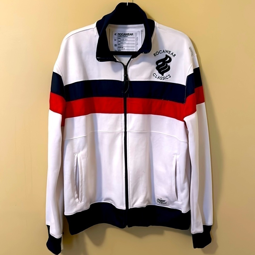 Rocawear Classics Men’s Zippered Mock Turtleneck Jacket XL